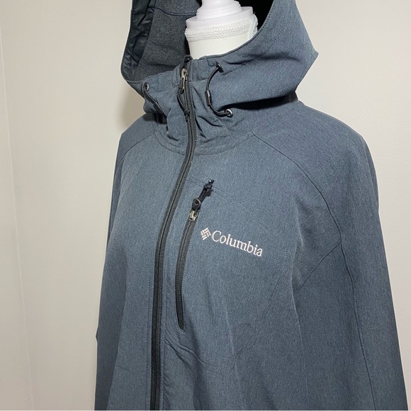 Columbia Men's Gray lightweight Hooded winter Jacket XL - Picture 3 of 15